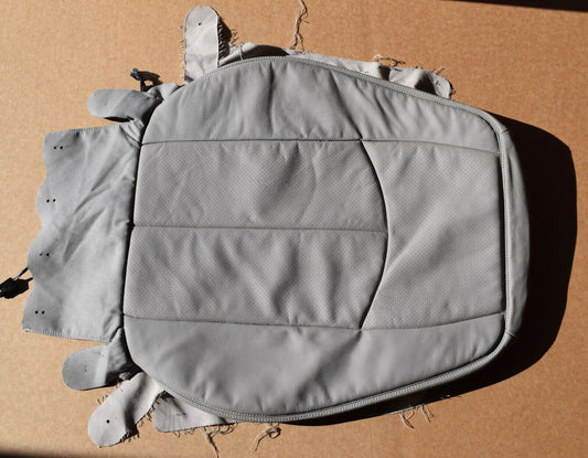 Original Mercedes E Klasse w211 Sitzbezug Lehne Leder Grau Bezug Sitzheizung