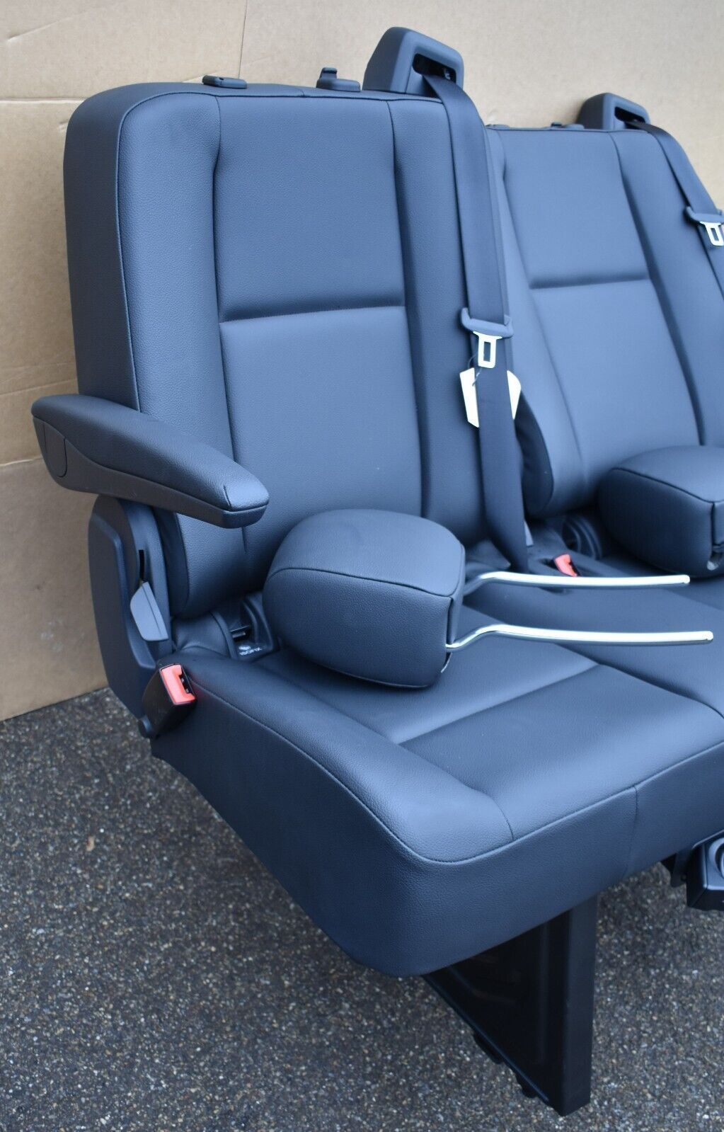 Mercedes w907 Sprinter 2er Sitzbank Doppelsitzbank verstellbare Lehne Kunstleder