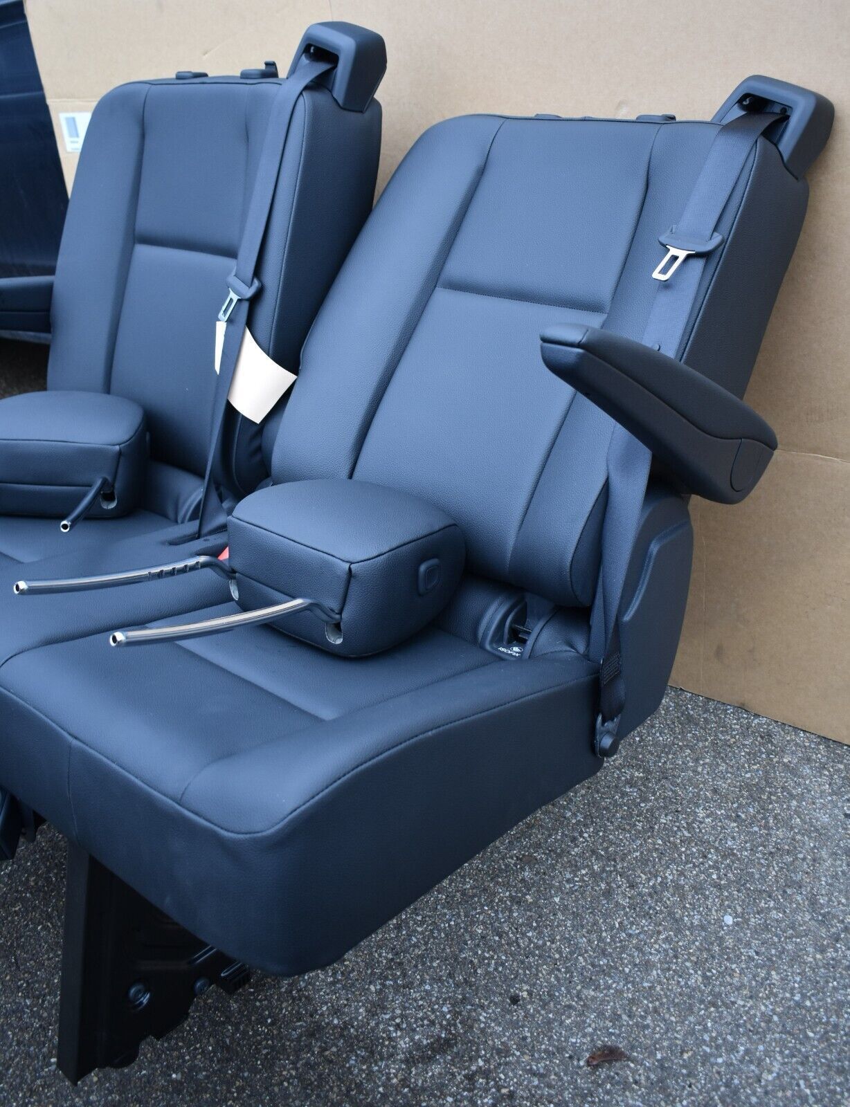 Mercedes w907 Sprinter 2er Sitzbank Doppelsitzbank verstellbare Lehne Kunstleder