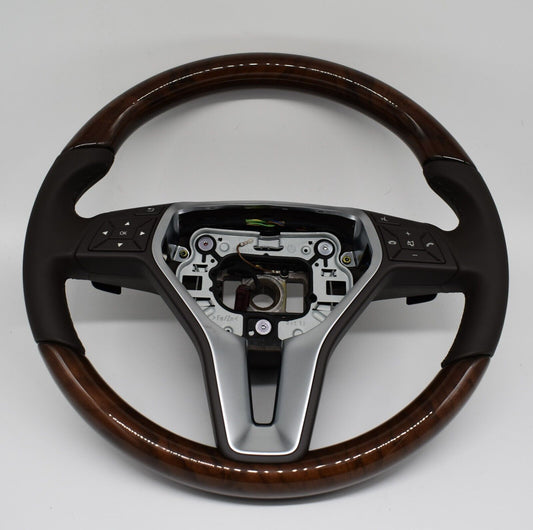 Mercedes b c e w204 w212 klasse Holzlenkrad w207 w218 CLS NEU Lenkrad BRAUN