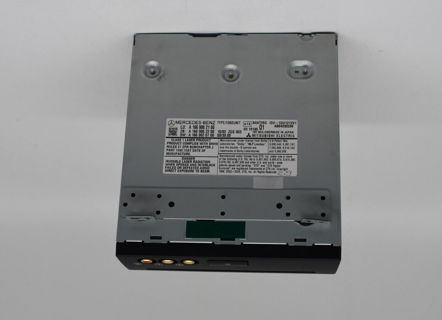 Original Mercedes w166 w212 Videoplayer a1669062100 Fon Entertainment DVD