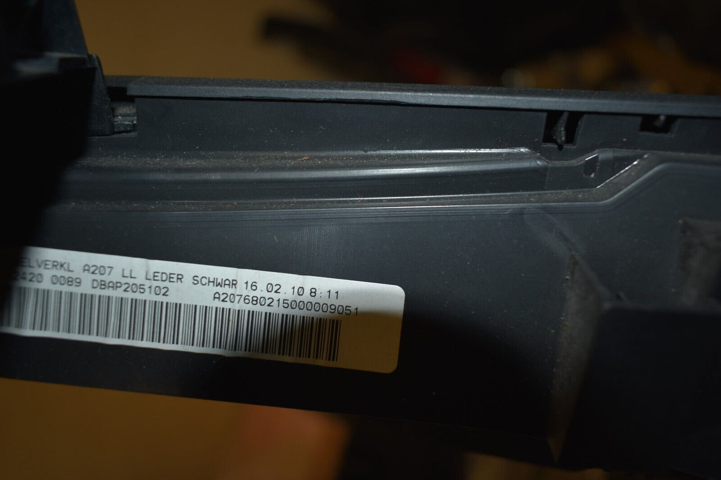 Original Mercedes Armlehne w207 E Cabrio Mittelkonsole a2076802150 Leder