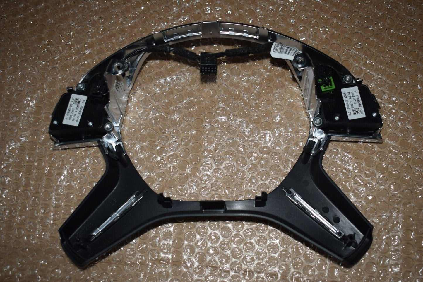 Original Mercedes lenkradblende Chrom mit Tasten a1669051900