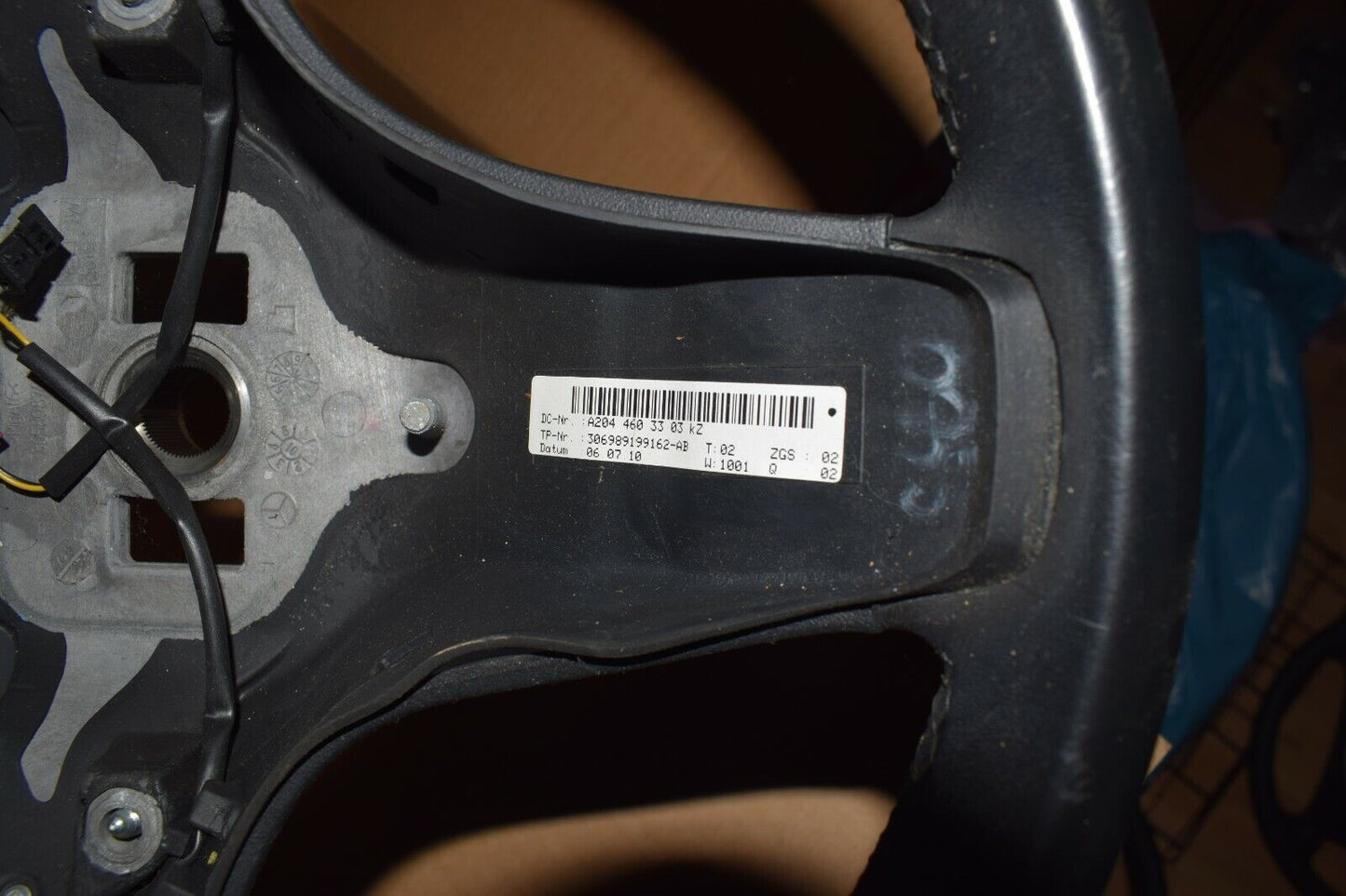 Original Mercedes Lederlenkrad w204 C Klasse a2044603303 Schwarz Lenkrad Leder