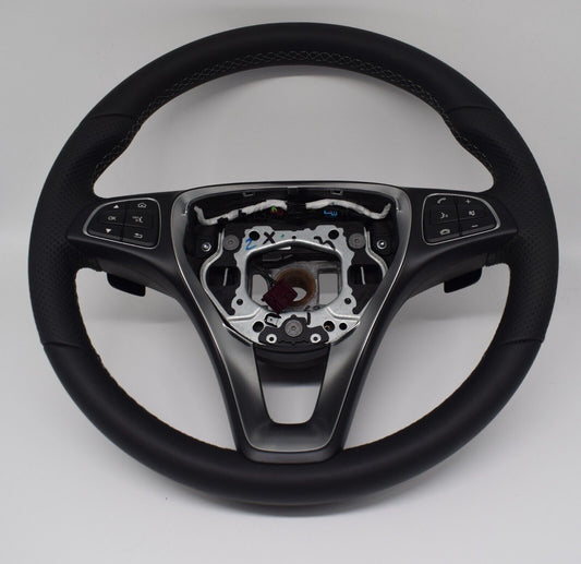 Original Mercedes w447 w448 Leder Lenkrad V Klasse Vito A0004608803 schwarz