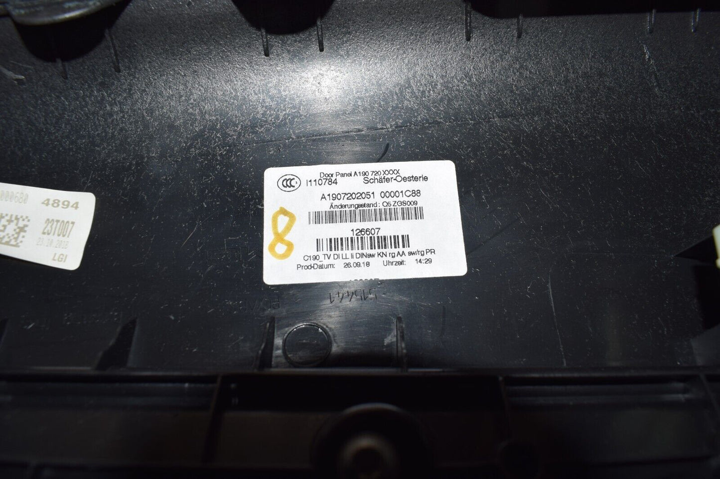 Original Mercedes AMG GT C190 Türverkleidung Paar rechts links Alcantara Gelb