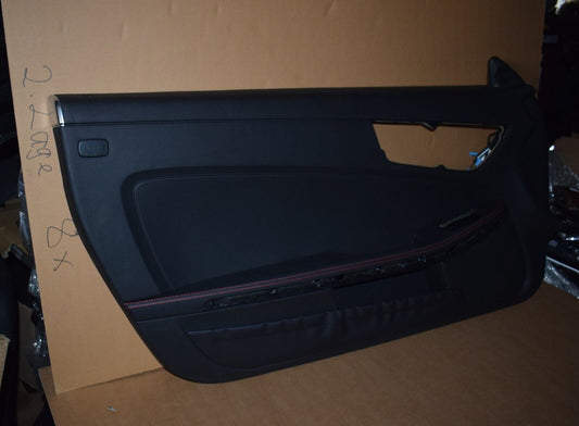 Original Mercedes SLK R172 Türpappen Türverkleidung schwarz rot links