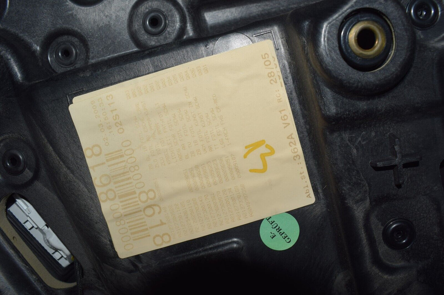 Original Mercedes E Klassse w212 Türverkleidung Türpappe hinten links