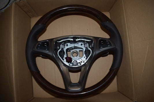 Original Mercedes w213 E Klasse Holzlenkrad Wurzelnuss Braun 213 Lenkrad