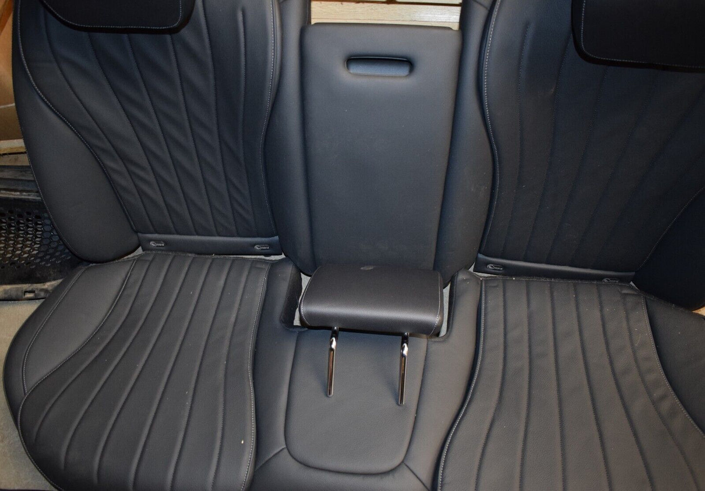 Mercedes w223 S klasse Sitze hinten Rücksitzbank schwarz Innenausstattung 223