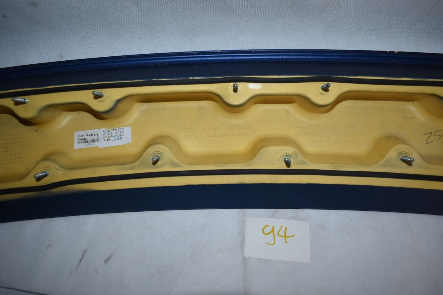Original Mercedes AMG GT 290 X290 rear Spoiler Unterteil Blau
