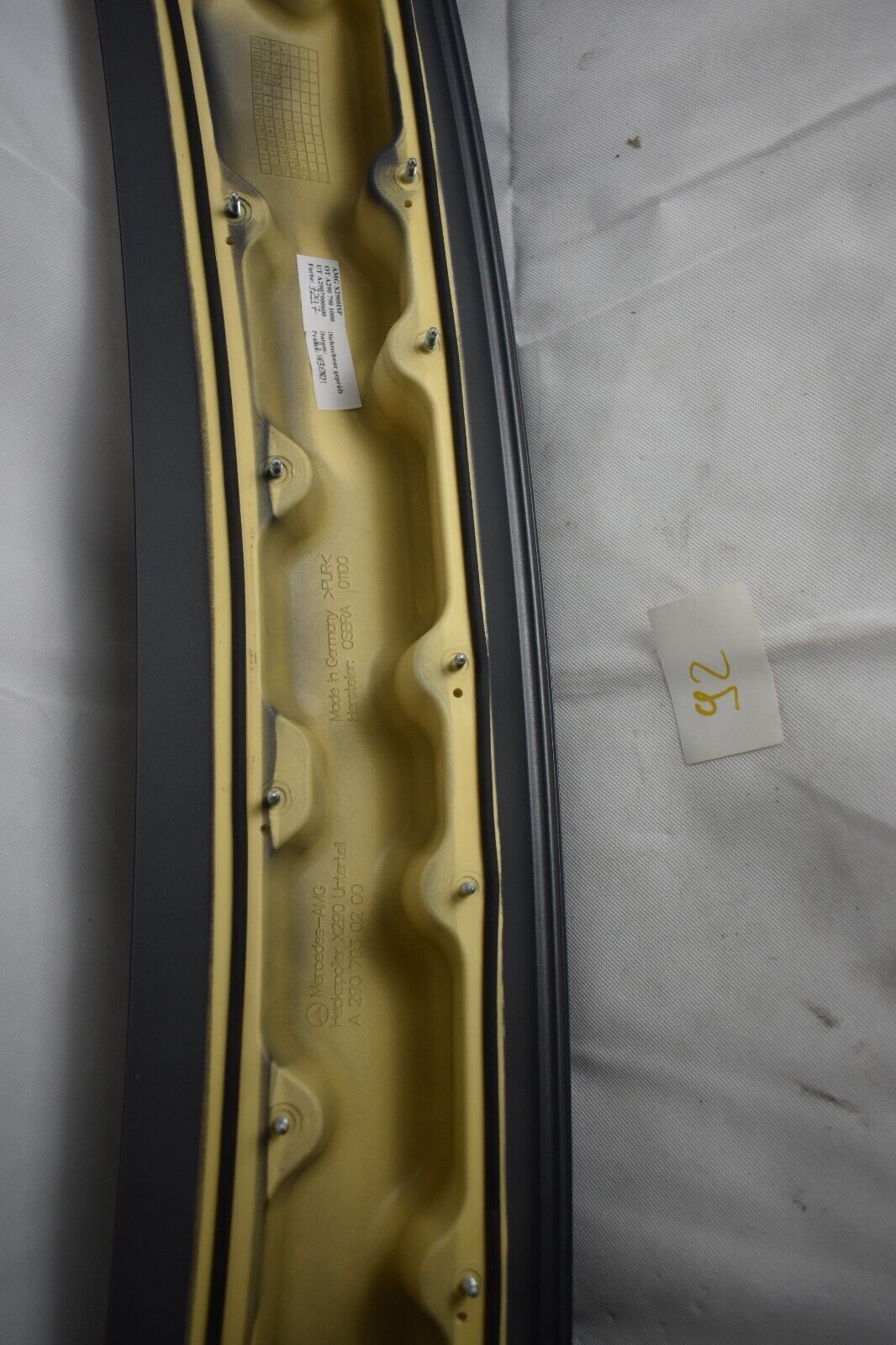 Original Mercedes AMG GT 290 X290 rear Spoiler Unterteil Selenitgrau