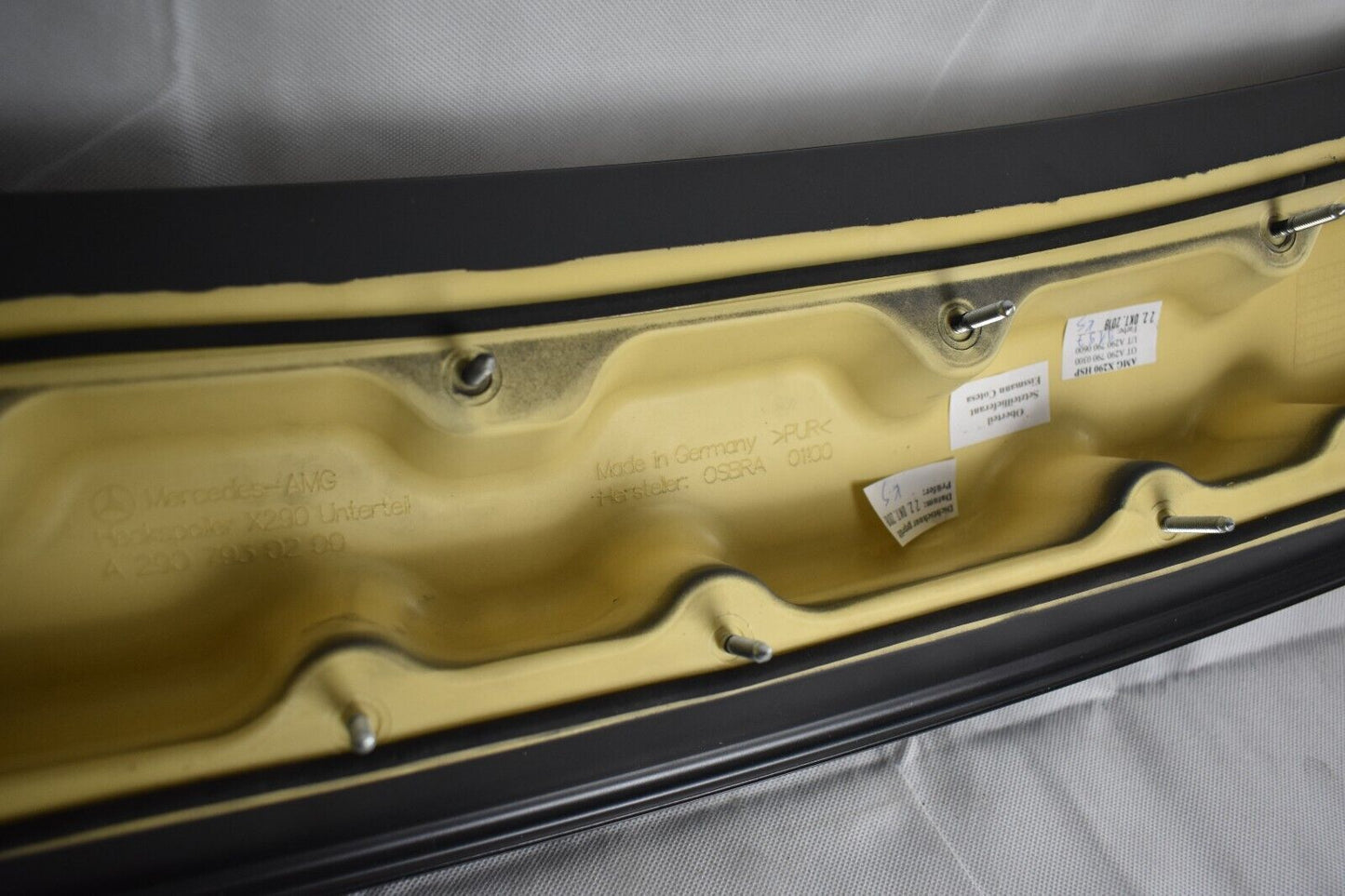 Original Mercedes AMG GT 290 X290 rear Spoiler Unterbau Graphitgrau Magno