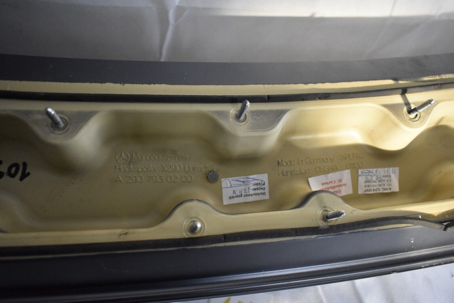 Original Mercedes AMG GT 290 X290 rear Spoiler Heck Heckspoiler Grau