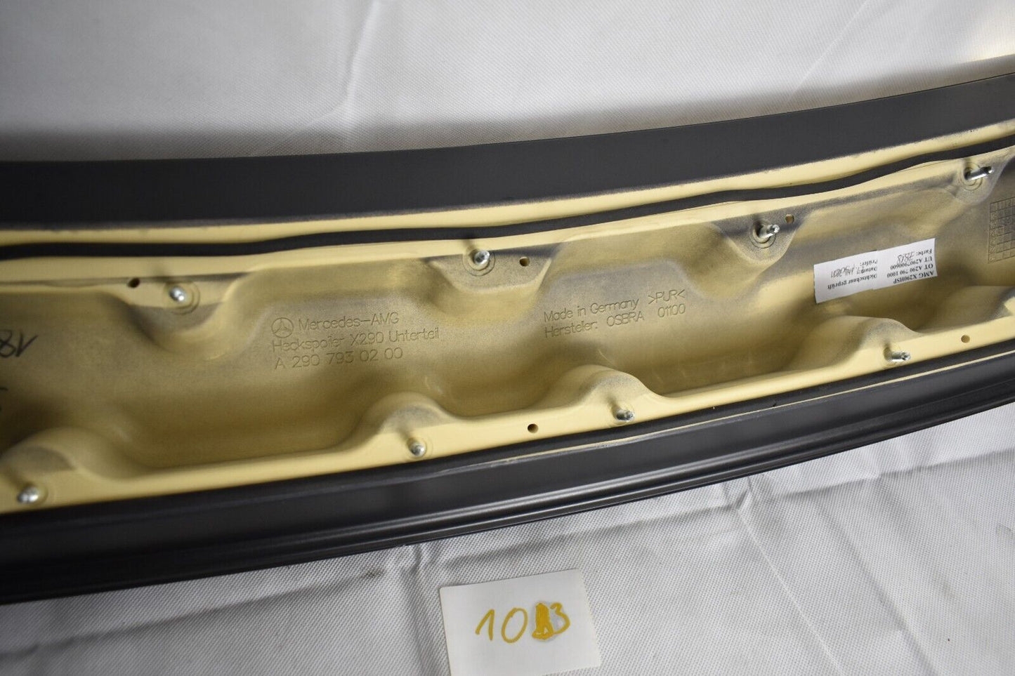 Original Mercedes AMG GT 290 X290 rear Spoiler Unterteil Graphitgrau Magno