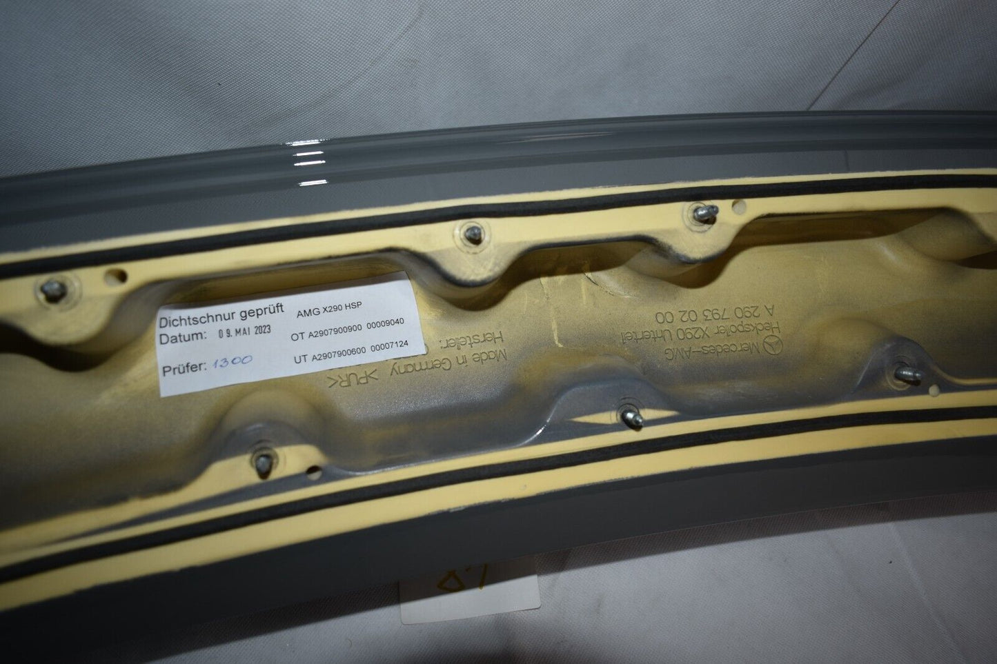 Original Mercedes AMG GT 290 X290 rear Spoiler Heck Heckspoiler Arabergrau