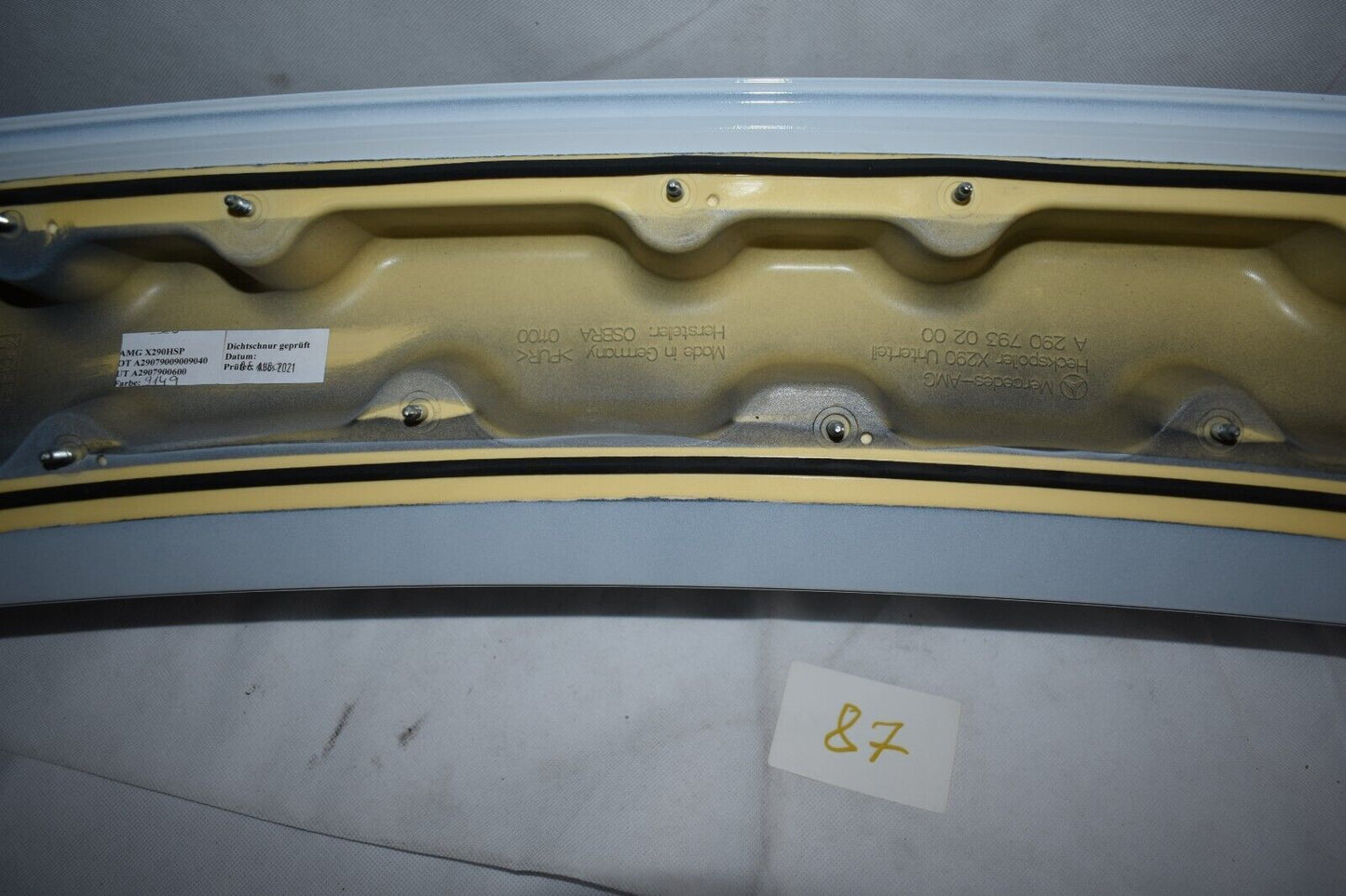 Original Mercedes AMG GT 290 X290 rear Spoiler Heckspoiler Polarweiß