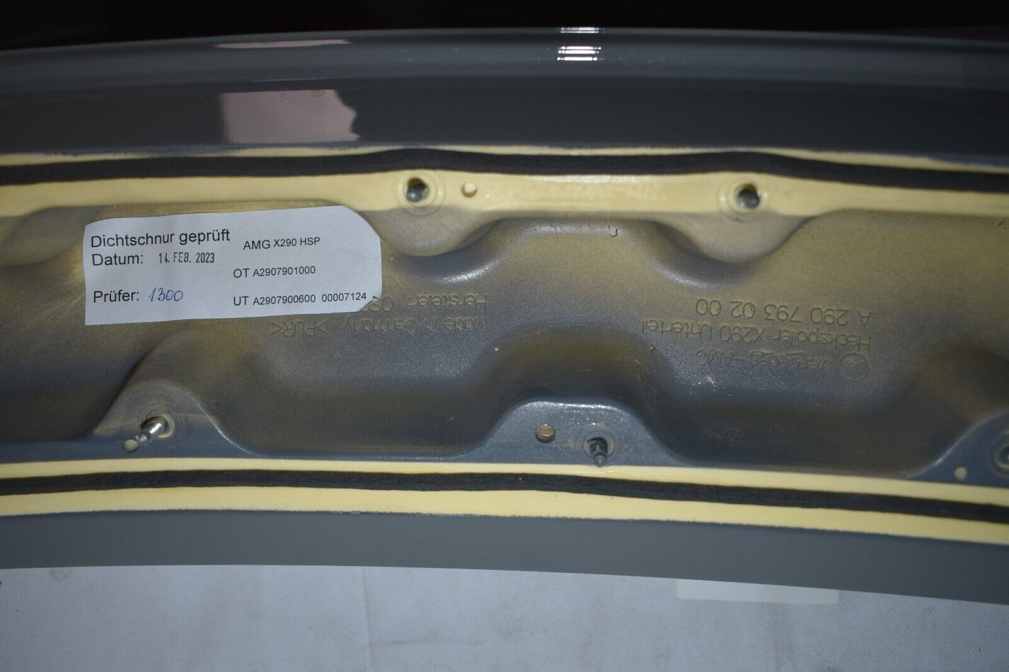 Original Mercedes AMG GT 290 X290 rear Spoiler Heckspoiler Arabergrau Carbon