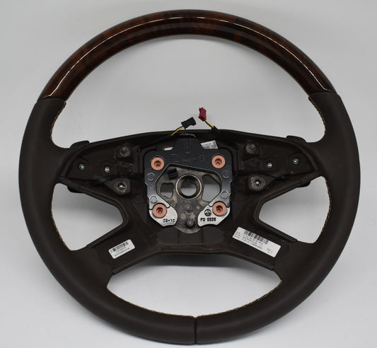 Original Mercedes Holzlenkrad w164 R klasse Lenkrad a1644608003 Braun Wurzelnuss