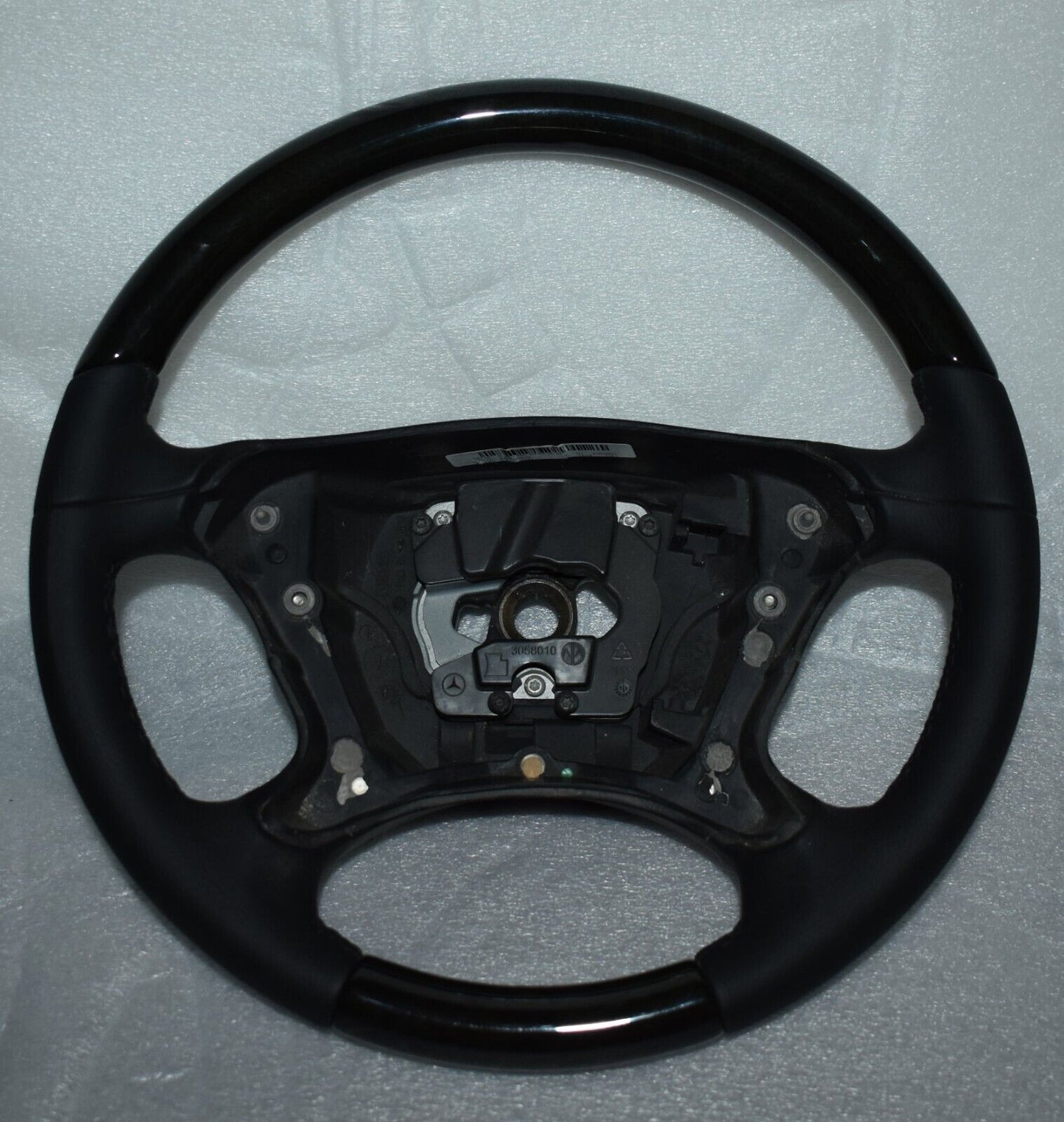 Original Mercedes CLK W209 Holzlenkrad a2194605303 Esche Schwarz Leder Schwarz