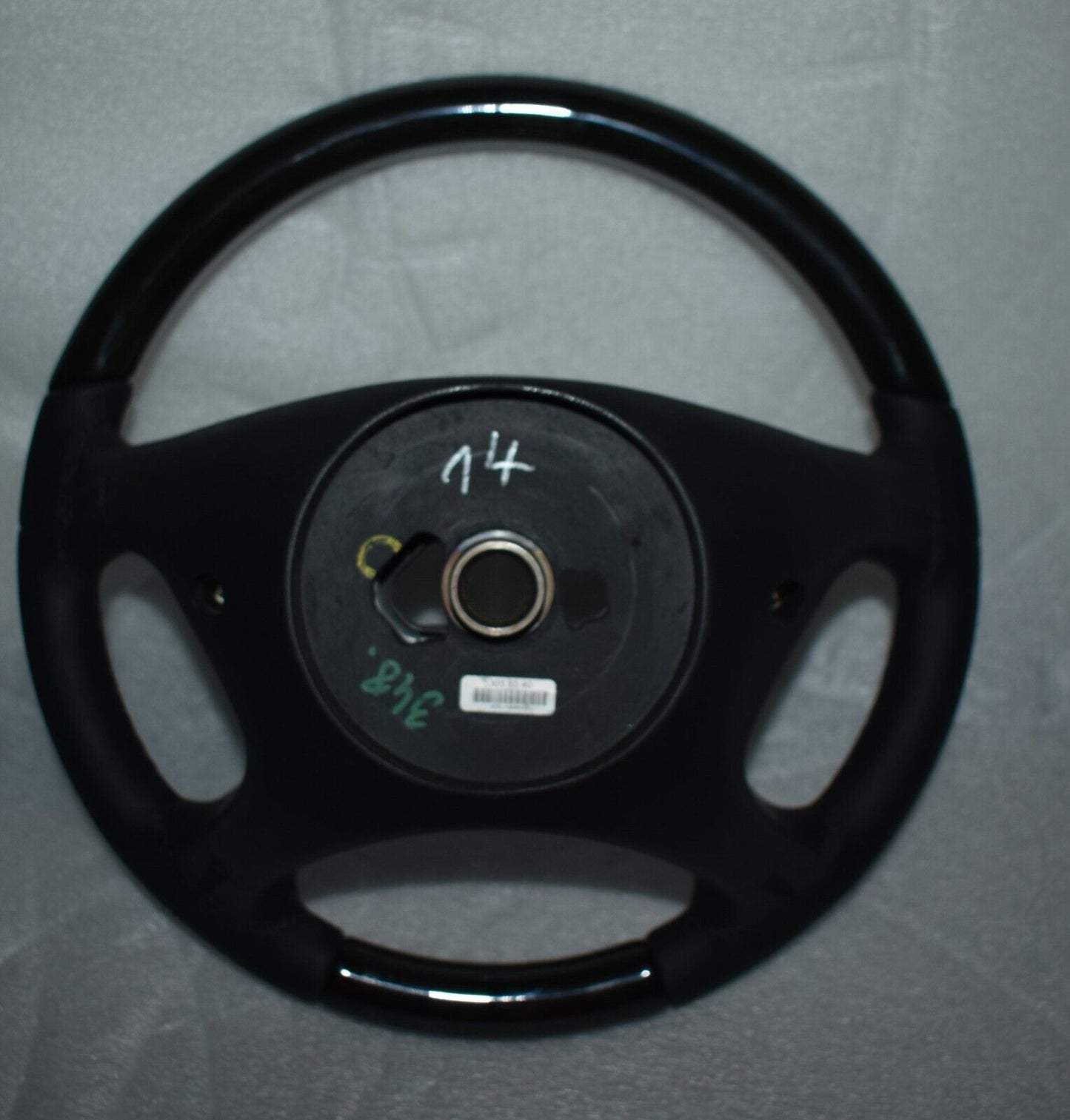 Original Mercedes CLK W209 Holzlenkrad a2194605303 Esche Schwarz Leder Schwarz