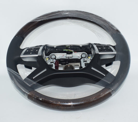 Original Mercedes w166 Holzlenkrad GL ML A1664609403 9E38 schwarz