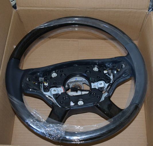 Original Mercedes w221 Holzlenkrad vor Mopf Beheizt schwarz Leder Lenkrad S CL