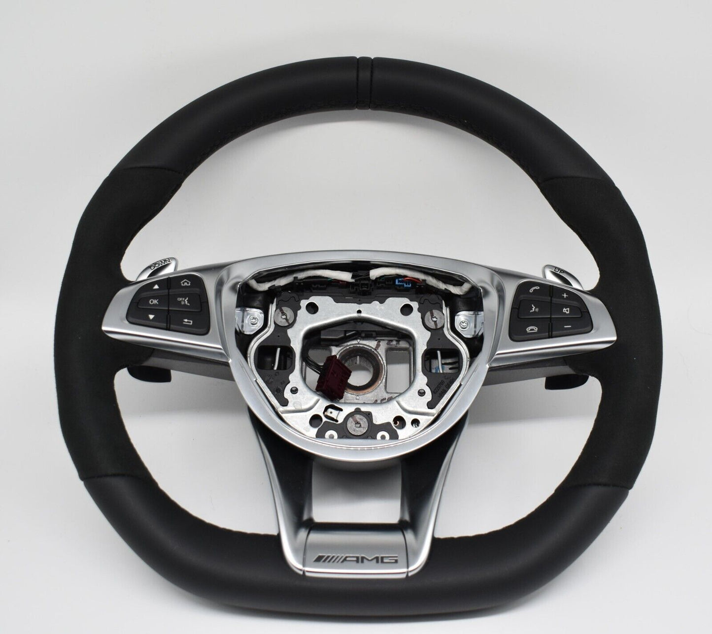 Original Mercedes AMG C63 C Klasse Lenkrad Leder schwarz a2054602603 GLC63
