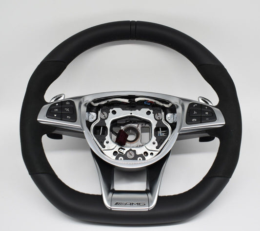 Original Mercedes AMG C63 C Klasse Lenkrad Leder schwarz a2054602603 GLC63