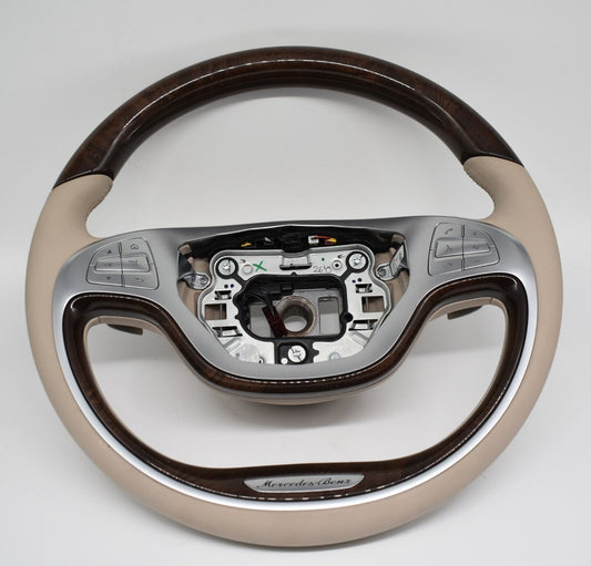Original Mercedes w222 x222 Maybach Holzlenkrad Lenkrad S Klasse a0024601603