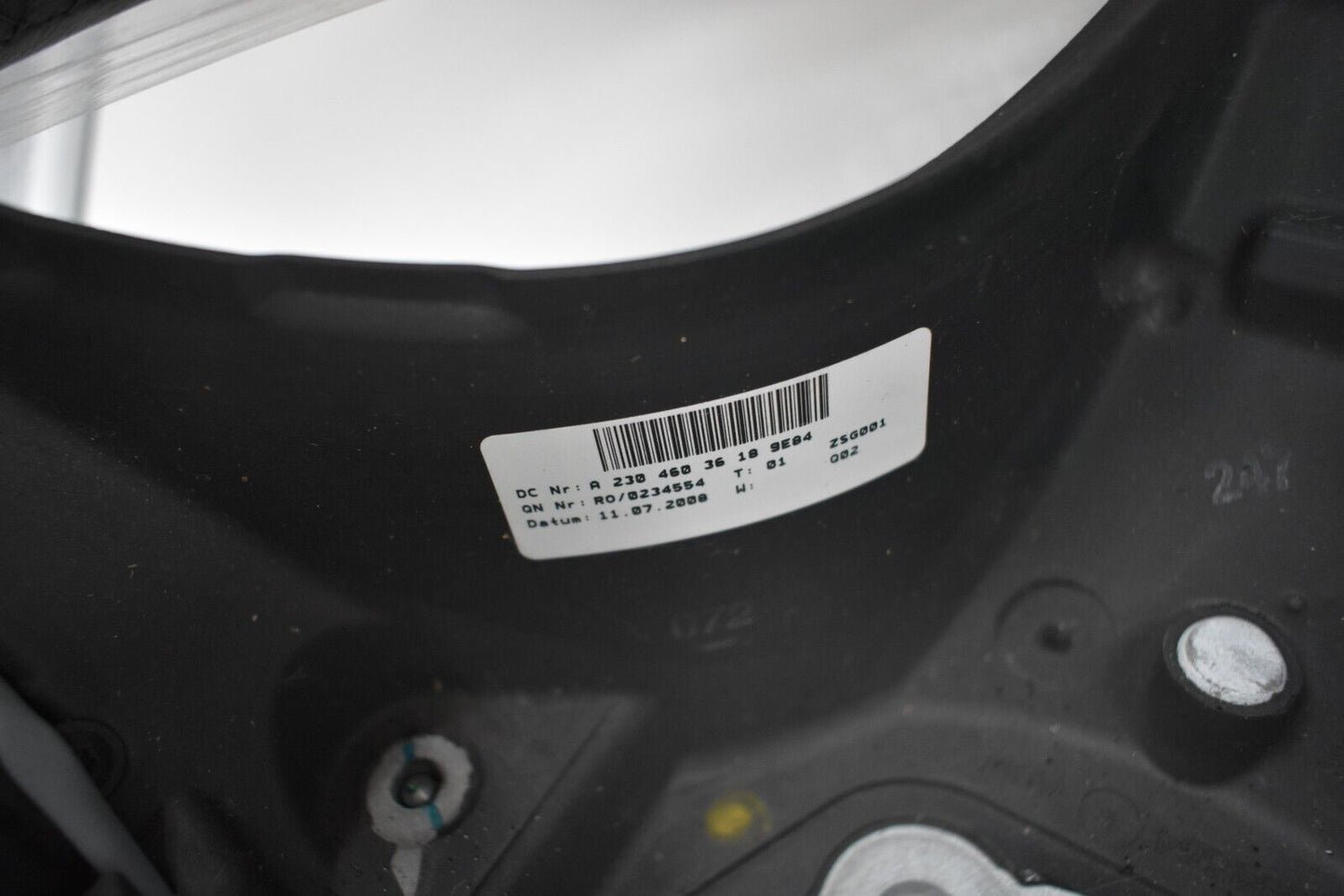 Original Mercedes Lenkrad Holzlenkrad SL R230 a2304603618 Pappel Leder schwarz