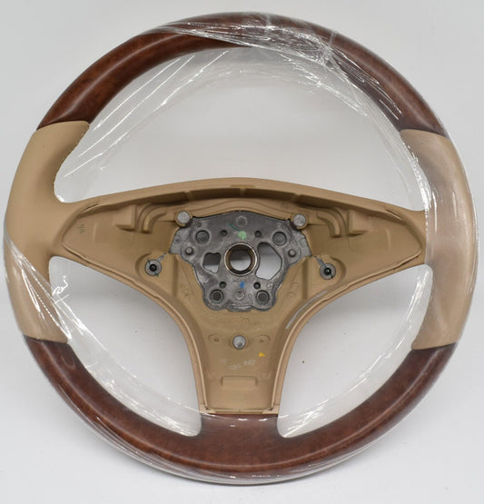Original Mercedes CLS w219 Holzlenkrad Lenkrad Buckskin Wurzelnuss a2304603018