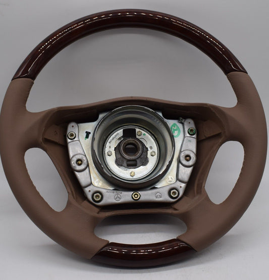 Original Mercedes w163 ML Holzlenkrad Lenkrad 163 Beige Wurzelnuss