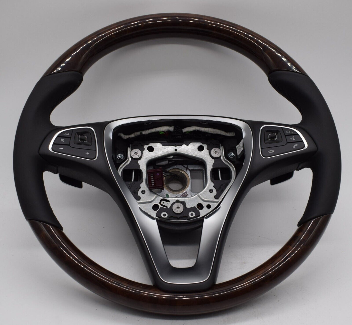 Original Mercedes E w213 Holzlenkrad a0014604303 Lenkrad Wurzelnuss schwarz
