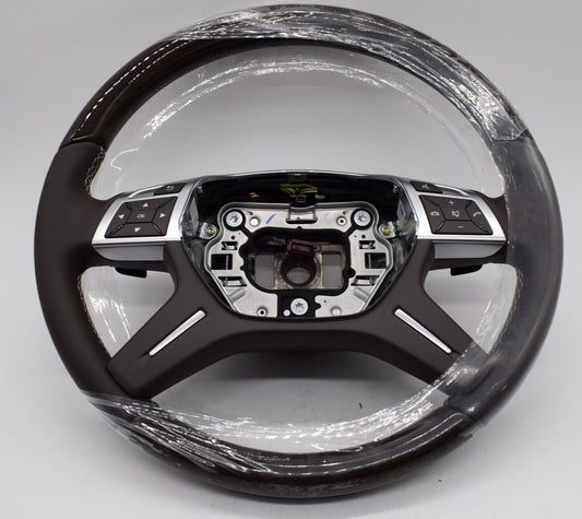 Original Mercedes w166 Holzlenkrad GL ML A1664609903 Moccabraun Holz Lenkrad