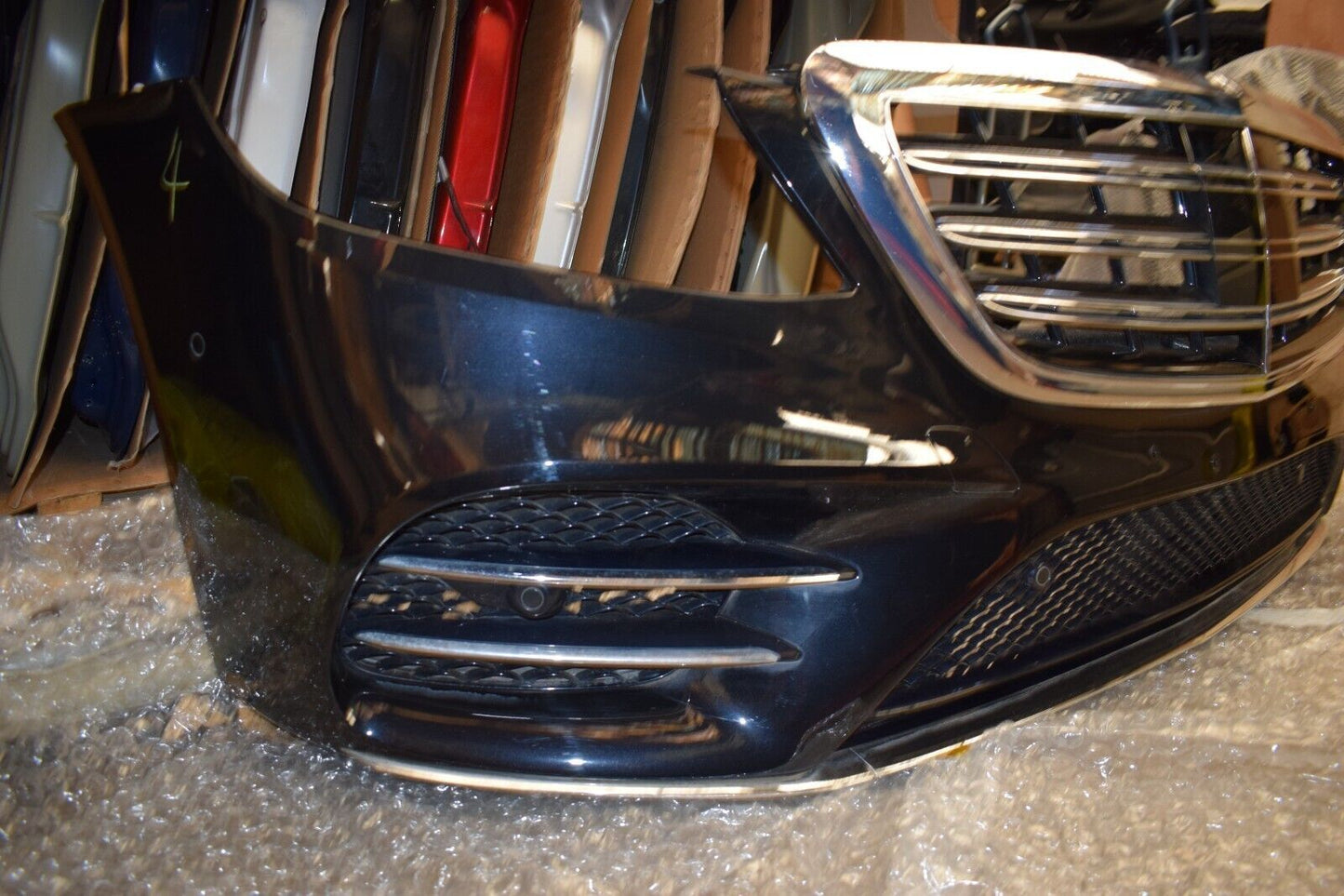 Mercedes w222 S Klasse AMG line Stoßstange schwarz 222 vorne
