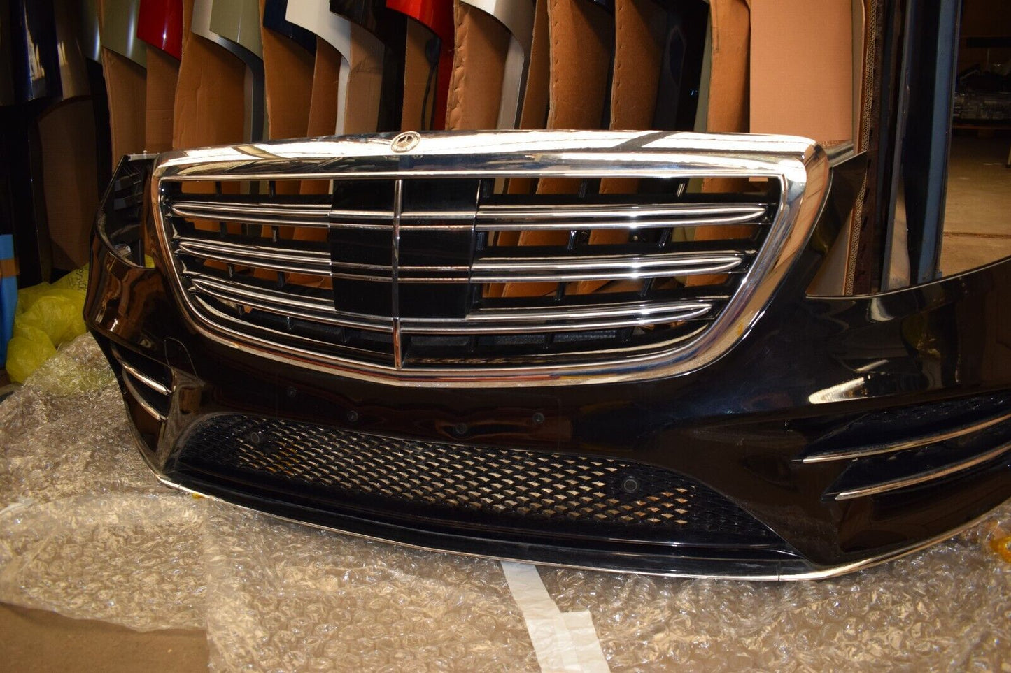 Mercedes w222 S Klasse AMG line Stoßstange schwarz 222 vorne
