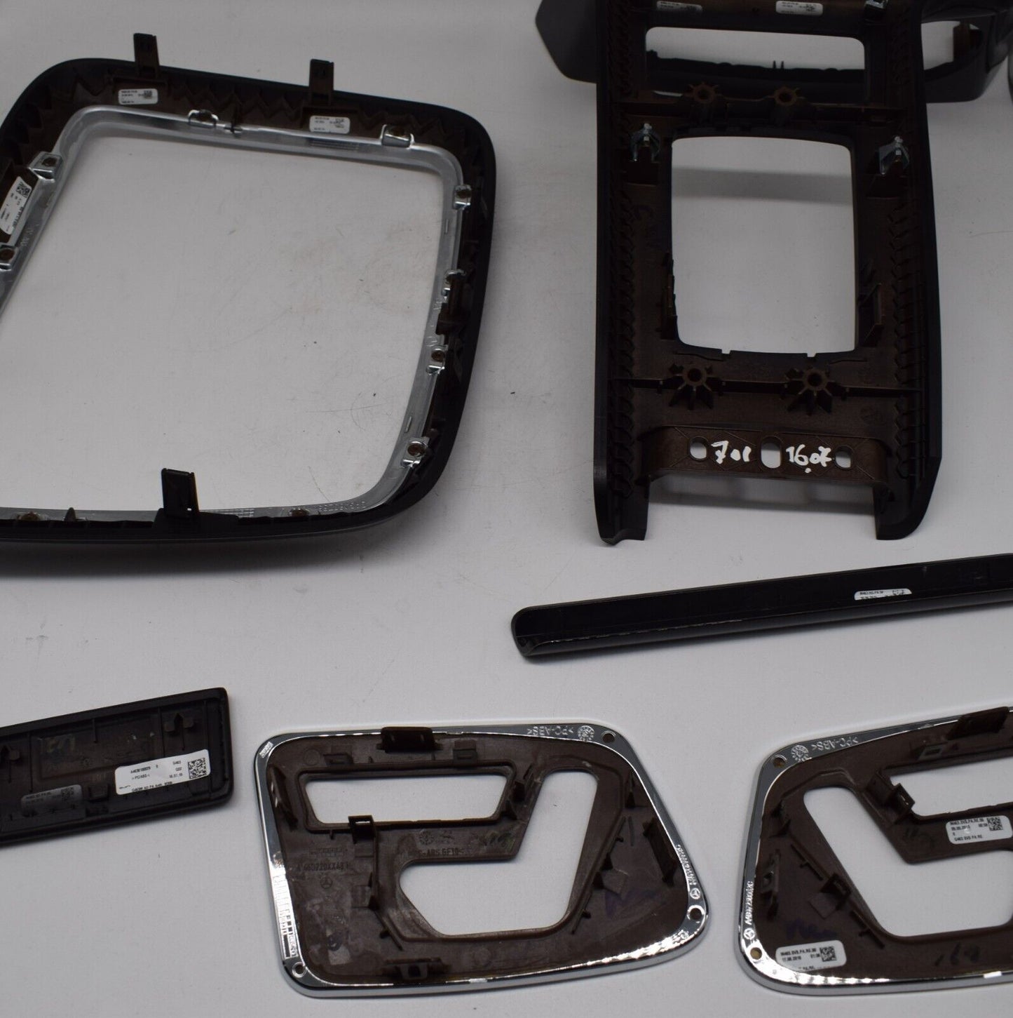 Original Mercedes G Klasse w463 500 AMG Leisten Satz Set OEM Zierleisten Pappel