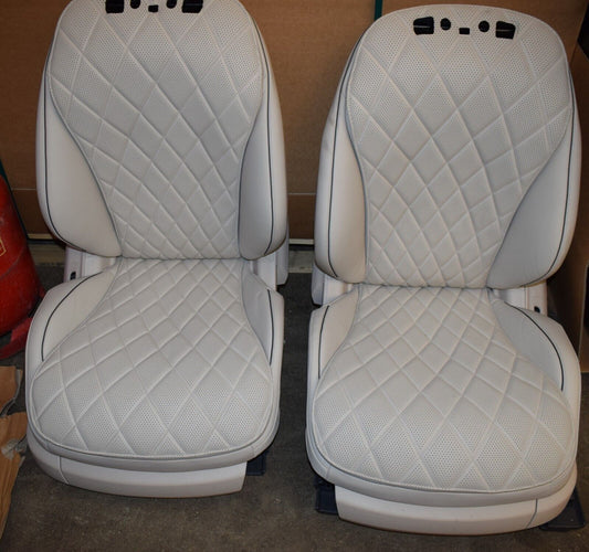 Mercedes w223 S Klasse Sitze Ledersitz Einzelsitze Innenausstattung weiss