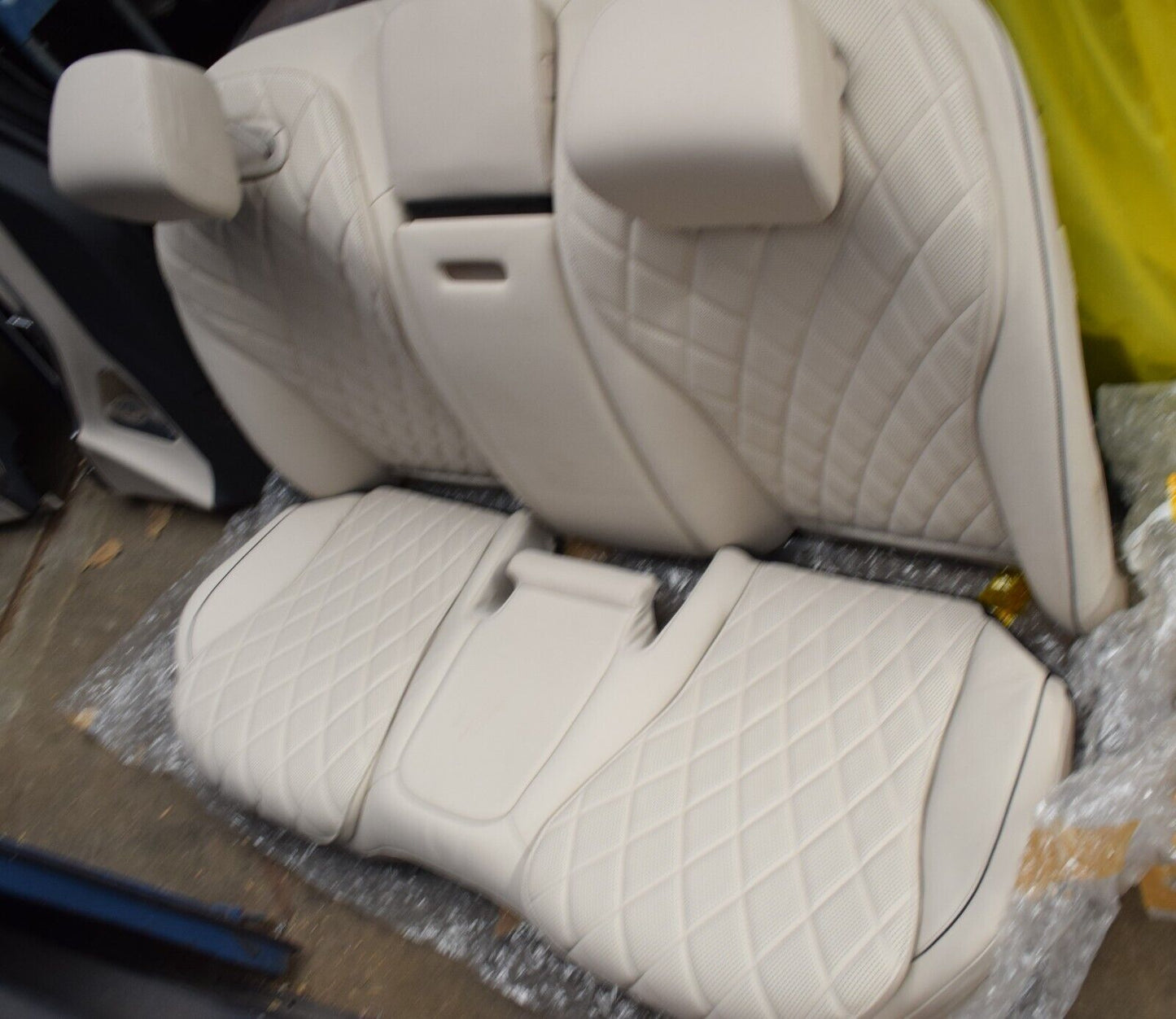 Mercedes w223 S Klasse Sitze Ledersitz Einzelsitze Innenausstattung weiss