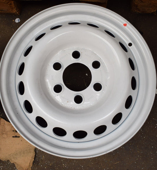 1x Original Mercedes w907 w906 Sprinter Stahlfelge a0014014802 6,5Jx16 ET62 Weis
