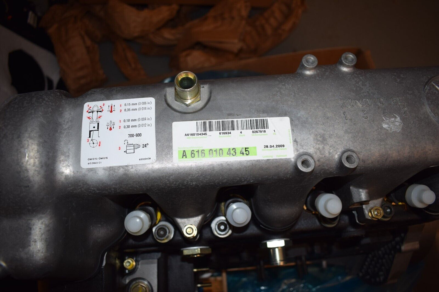 Mercedes Motor Oldtimer OM616 616 Basismotor Motor A6160104345 616.934