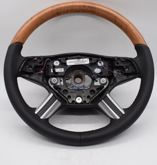 Mercedes Holzlenkrad Lederlenkrad Lenkrad ML w164 steering wheel a1644603003