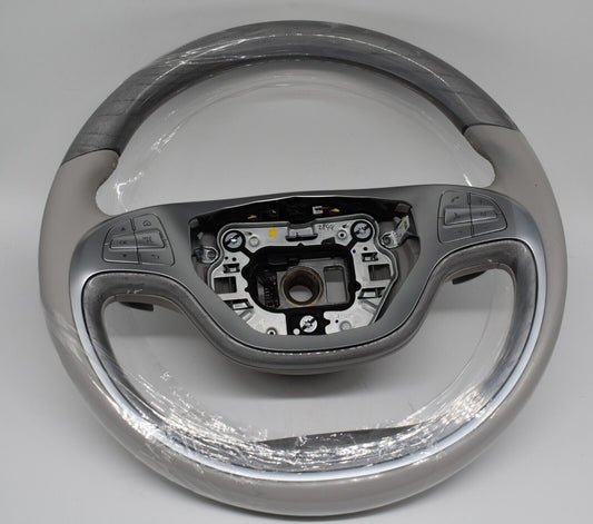 Original Mercedes Holzlenkrad w222 S Klasse Lenkrad Graige heizbar a0024601703