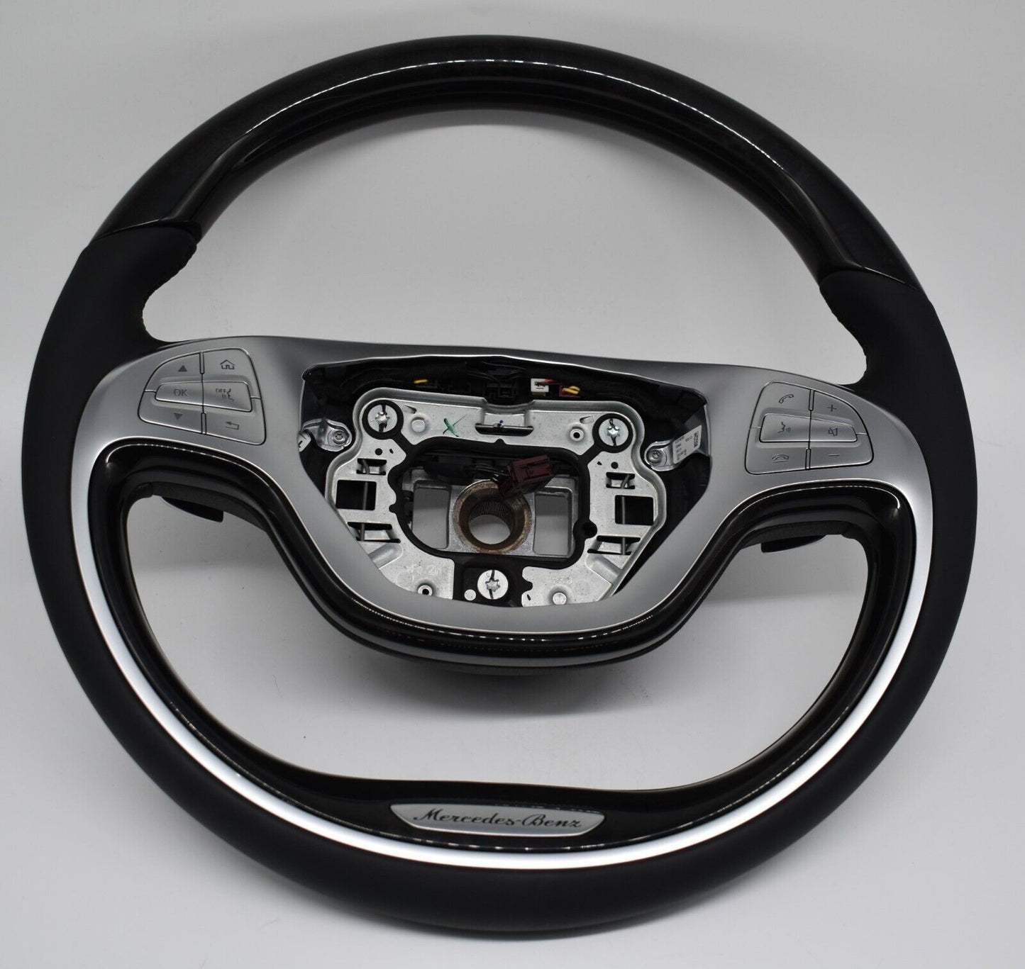 Original Mercedes S Klasse w222 S Holzlenkrad Pappel a2224605603 schwarz