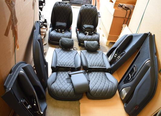 Mercedes w223 S Klasse Sitze vorne hinten Einzelsitze schwarz