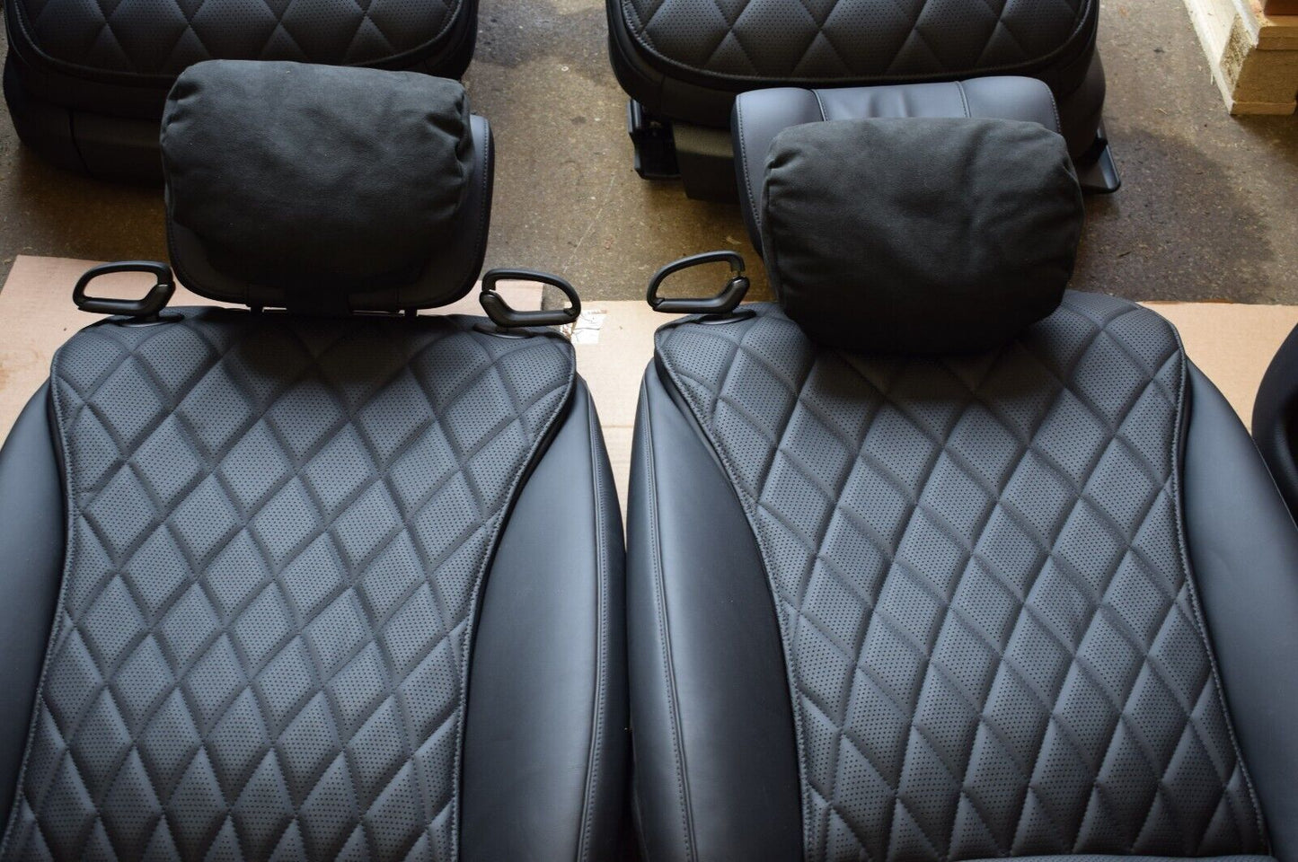Mercedes w223 S Klasse Sitze vorne hinten Einzelsitze schwarz