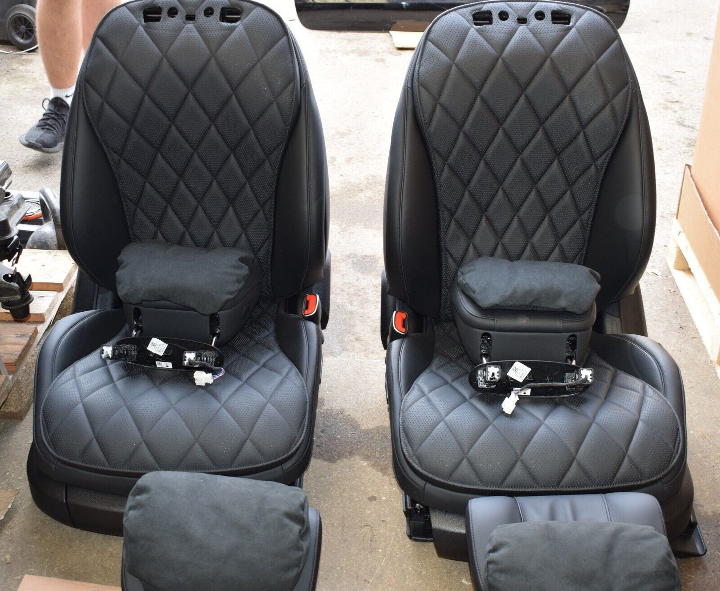 Mercedes w223 S Klasse Sitze vorne hinten Einzelsitze schwarz