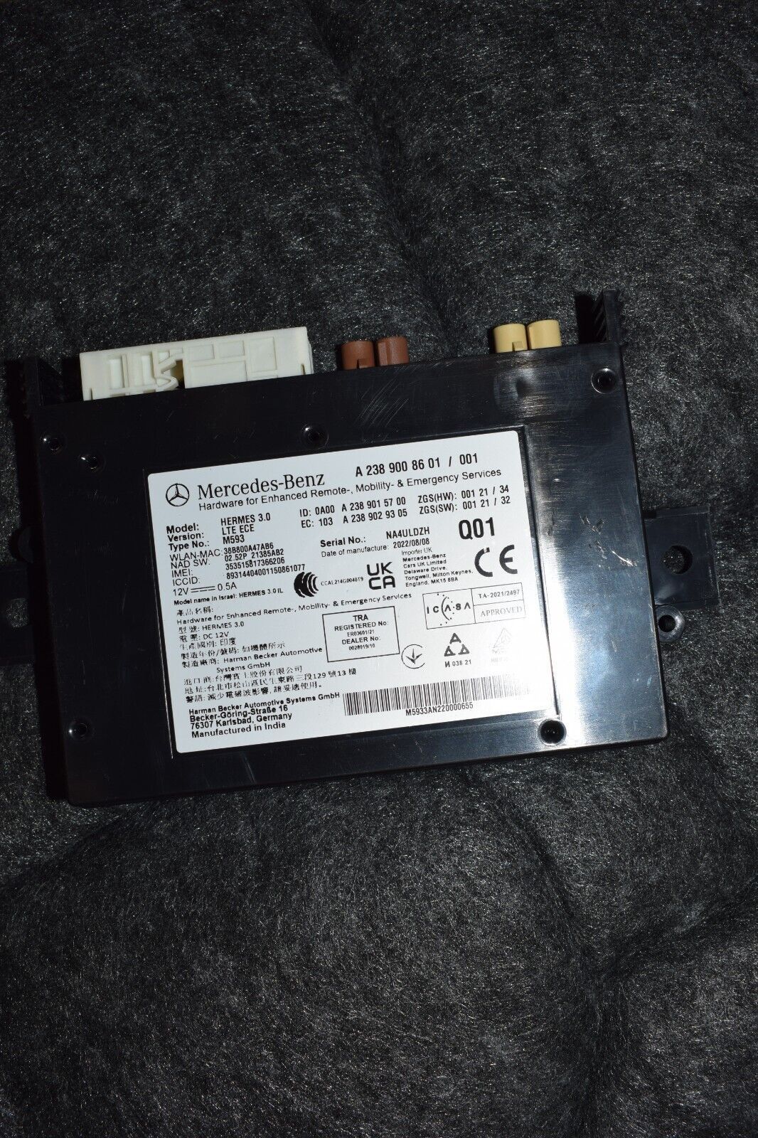 Original Mercedes w447 V Klasse Kommunikatiosnmodul a2389008601