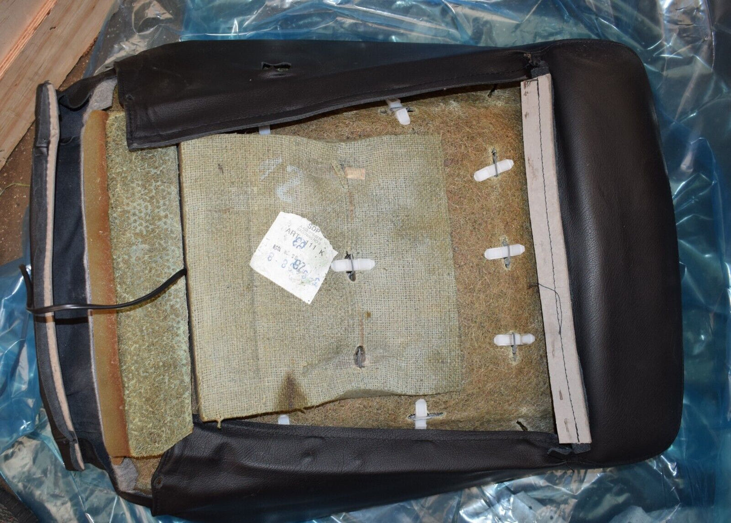 Original Mercedes G Klasse w463 Beifahrersitz Lehne Leder schwarz Schaumteil